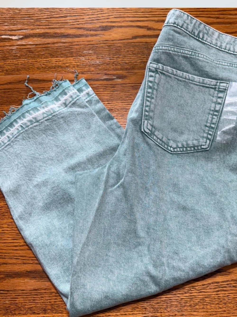 Maurices Light Green Washed Relaxed Jeans